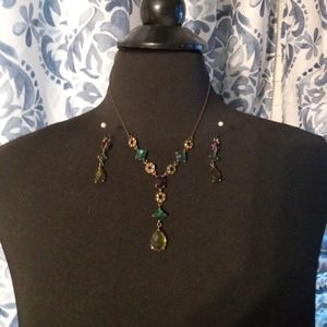 Necklace and earrings